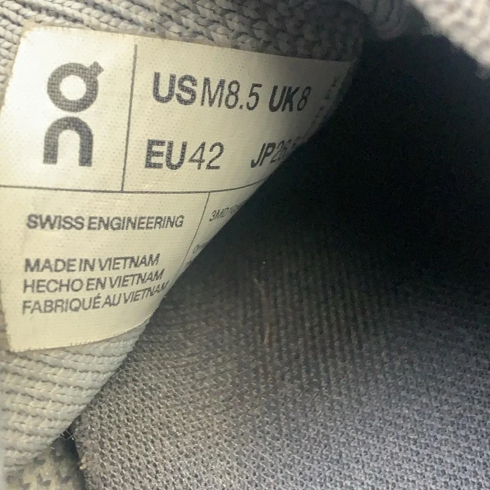 On Cloudswift Shoes Mens Size 8.5 Gray Mesh CloudTec Road Running Sneakers